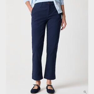 J. Crew Navy Blue High-Rise Girlfriend Chino Pant - Size 4